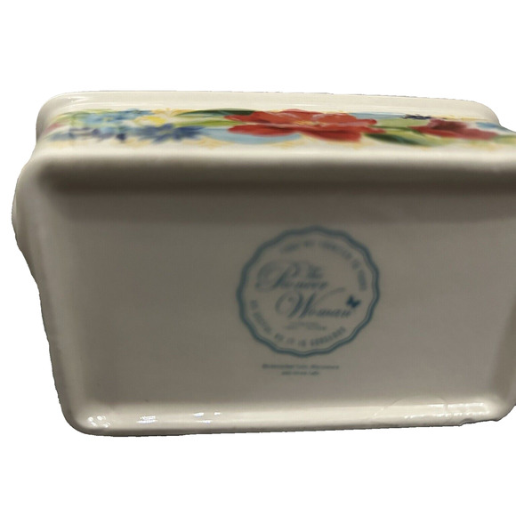 The Pioneer Woman Kitchen Set Of Three Small Ceramic Mini Country Loaf Dishes - Picture 7 of 9